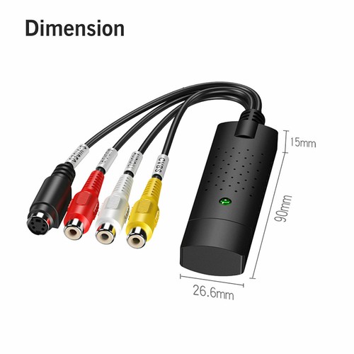 USB 2.0 Audio Video VHS VCR zu DVD Converter Capture Card Adapter Digitalformat - Bild 6 von 7