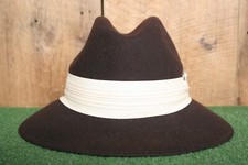 Vintage Geo W. Bollman Mr. K Originals Brown Wool Felt Fedora Hat Women's Sz. S