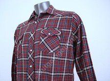 Wrangler Wrancher Shirts Western Pearl Snap Button Men's Long Sleeve Plaid Sz XL