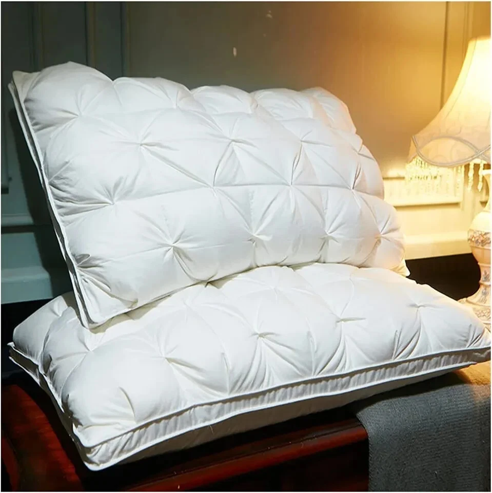 Microfiber Bed Pillow Support Neck & Head Comfortable Soft Sleep Hotel 5 Star - Image 3 of 4