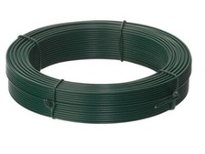 50m Green PVC Straining Wire 2.5mm 3mm Tensioning Fence Line Wire Chain Link