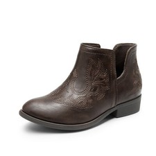 Boys Girls Kids Ankle Boots Cowgirl Cowboy Boots Cut Out Western Boots