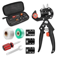 2-in-1 Garden Grafting Tools Pruner Kit, V-Graft Omega-Graft and U-Graft, Pla...
