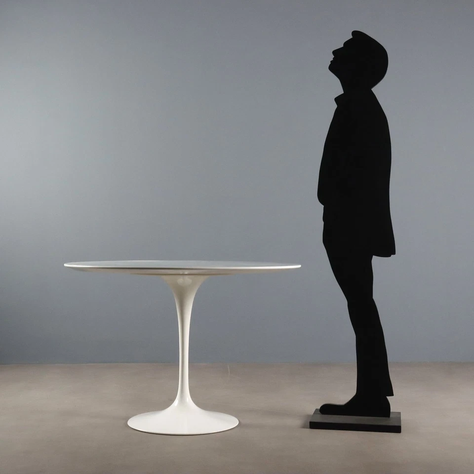 Table Knoll Tulip Vintage Design Eero Saarinen Aluminium Original - Photo 2/4