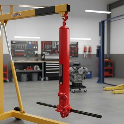 Red 3 Ton Hydraulic Long Ram Jack with Glide-Action Pump for Effortless Lifting