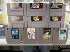 VTG 10 GAME BUNDLE NES SNES GENESIS *Untested* Pac-Man Gyromite Basketball Vegas
