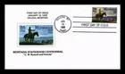 US COVER MONTANA STATEHOOD CENTENNIAL FDC KEY KACHET THERMOGRAPHED