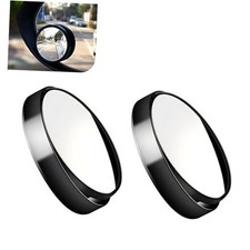 2 PCS Blind Spot Mirrors, Anti-glare Blind Spot Small Round Mirror, HD Convex