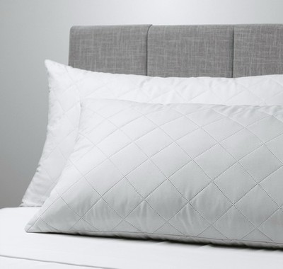 Memory Foam Cluster Bed Pillow 2 Pack Standard Queen 20x28 Mainstays New