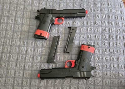 Game Face Airsoft Stinger Challenge Kit 2 Airsoft Pistols 1000 rounds and target