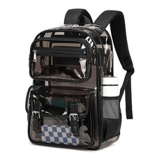 Large Clear Backpack Transparent Heavy Duty School Clear Bookbag See Through ...