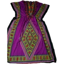 Dashiki Womens African Dress Hippie Caftan Boho Maxi American Leisure Free Size