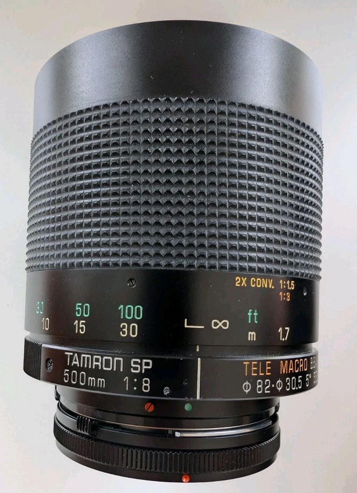 Tamron SP Adaptall 2 500mm f/8 55BB Telephoto Mirror Camera Lens & 01F Doubler - Image 2 of 4