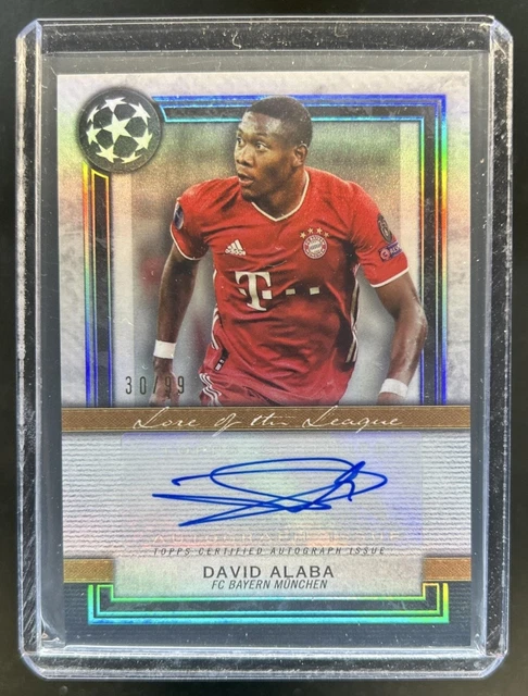 2020 Topps Museum UEFA David Alaba Lore of the League Auto Autograph #/99