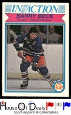 1982-83 O-Pee-Chee #220 Barry Beck New York Rangers NHL Hockey Card