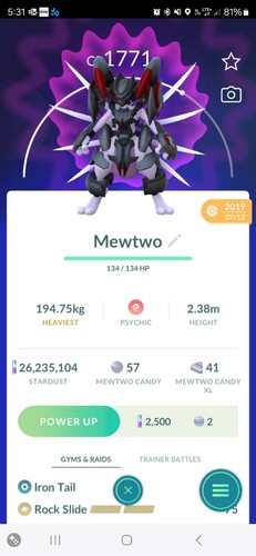 Pokemon Corazzato Mewtwo 2019 Fortunato - Foto 1 di 1