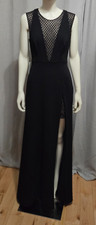 NWT BCBG MAXAZRIA VALENTINE FRONT SLIT CREPE GOWN MAXI DRESS SZ 4