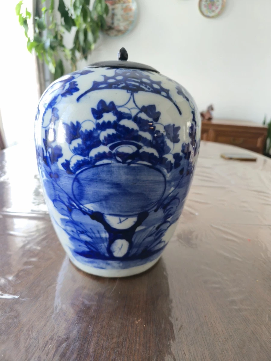 青白磁 花鳥模様 壺 高さ約15cm（清末年） 陶瓷蓝色1850-1899 中国古董花瓶| eBay
