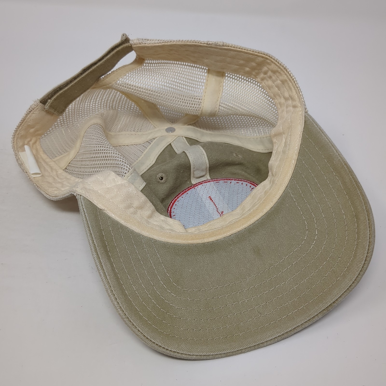 Opaa! Patch Strapback Trucker Hat Beige One Size … - image 7