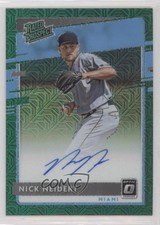 2020 Panini Donruss Optic Green Mojo Prizm 16/99 Nick Neidert #RPS-NN Auto 0d3