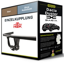 Hook Anhängerkupplung für Dacia Duster II 17- starr NEU inkl. ABE EBA