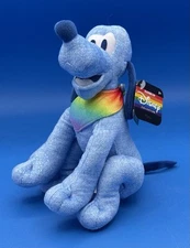 Disney Rainbow Pluto Plush 2022 Just Play Pride Month Glitter Dog NWT