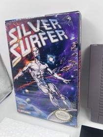 Silver Surfer Arcadia Nintendo NES Complete CIB 1990 Near Mint