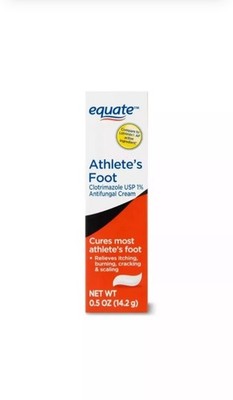 Pack Of 2 Equate Athlete's Foot Antifungal Cream, 0.5 OZ Exp:12/2025