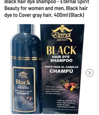 hair dye shampoo black From eternal Spirit Beauty Black Color Shampoo en Seco