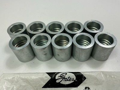(10) Gates 80486 Power Crimp Hose Coupling 1.49'' L X 1.21'' OD - 10PC1FS-M3K