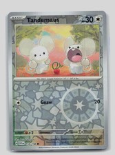 Tandemaus 159/198 Common Scarlet & Violet Pokemon Reverse Holo Near Mint