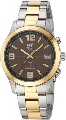 ETT Herren Armbanduhr Gobi EGS-11484-22M Solar Drive Funk 41mm
