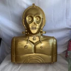 1983 STAR WARS Carrying Case Action Figure Storage C-3PO Gold Tested Working