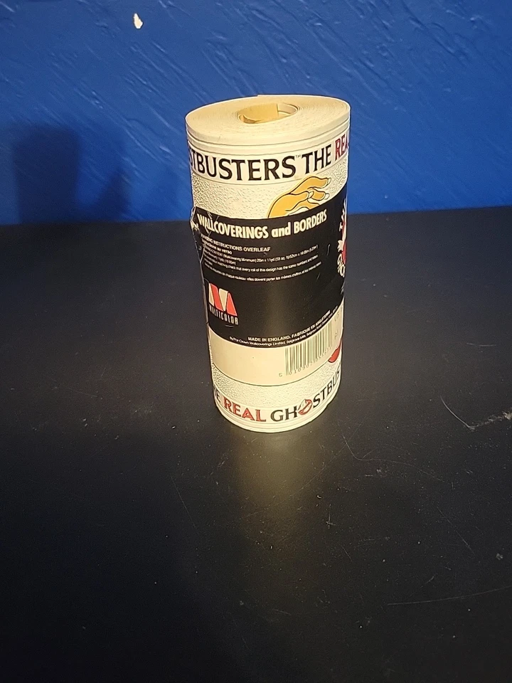 Papel de borde de pared delgado The Real Ghostbusters 1986 hecho en Inglaterra RARO de colección Foto 2 de 4