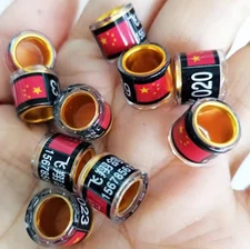 Custom Pigeon Bands | Plastic & Aluminum Rings | 8mm Closed Leg Bands