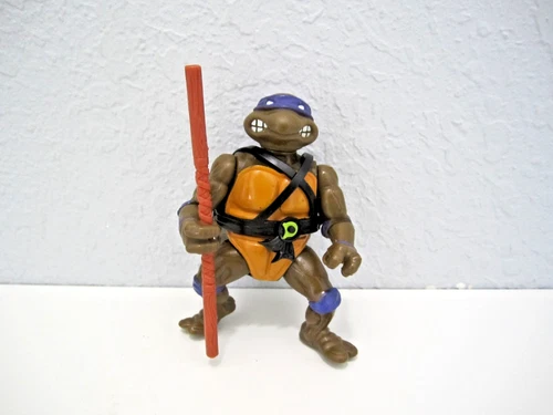Vintage 1988 Teenage Mutant Ninja Turtles Donatello Action Figure w/ Bo Staff