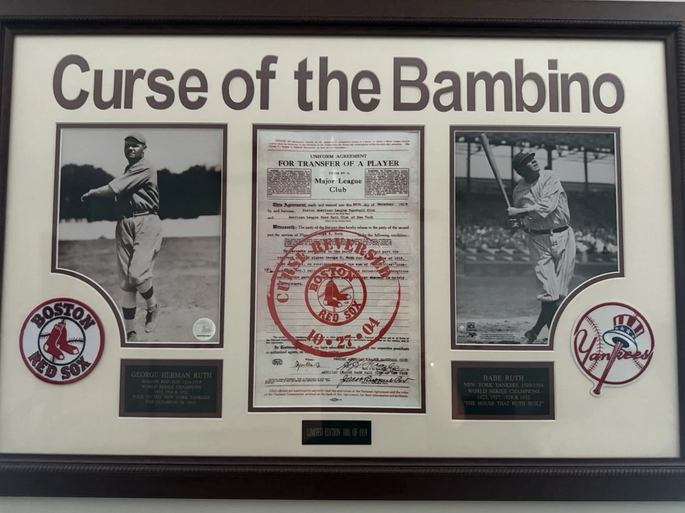 Medias Rojas de Boston - La maldición del Bambino - edición limitada Foto 2 de 4