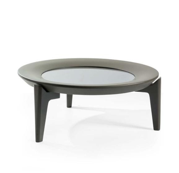 Grauer Rundtisch Wohnzimmer Moderner Couchtisch LuxuriöSer Ablagetisch-image