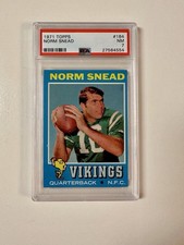 1971 Topps Norm Snead NM-MT PSA 7