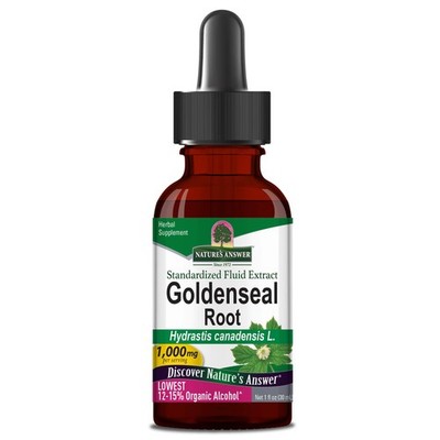 Nature s Answer Goldenseal Root Liquid 1000mg   30ml Niedrigster Bio Alkohol