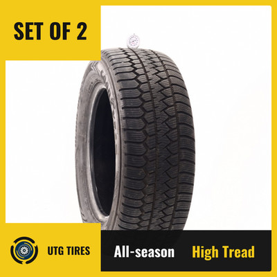Set of (2) Used 255/60R18 Goodyear Eagle Enforcer All Weather 108V - 9.5/32