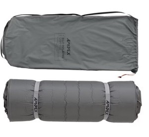 AMPEX Self-Inflating Camping Mattress Pad Regular Gray Open-Cell Foam Roll Up