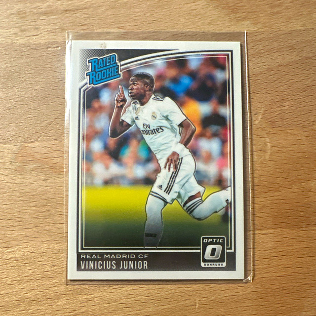 Panini 2018-19 Donruss Rated Rookie Optic Vinicius Junior #177 Real Madrid