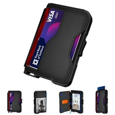 Wallet for Men Slim Wallet for Men with Money Clip Pop Up Card Case RFID Bloc...