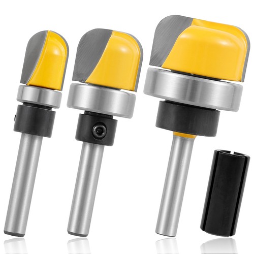 3Pcs 1/4 Inch Shank Bowl Router Bit Sturdy Tray Template Router Bits Wear GoDED - Picture 8 of 11