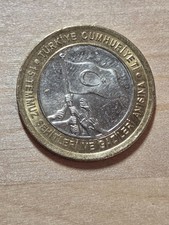 Turkey 1-Lira coin, 2016. KM# 1383, bimetallic. Commemorative July 15th martyrs.