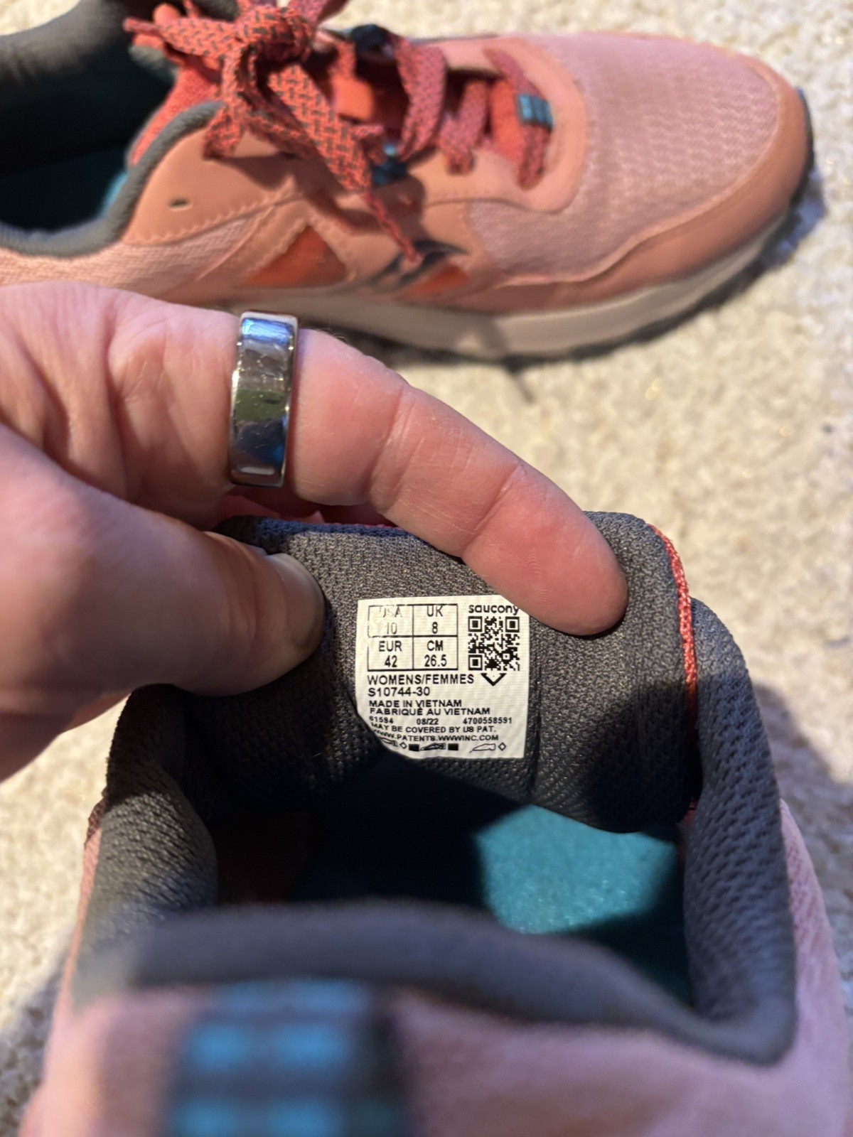 Saucony Women Excursion TR16 Peach Orange Athletic Trail Shoes Sneakers Size 10  thumbnail 3