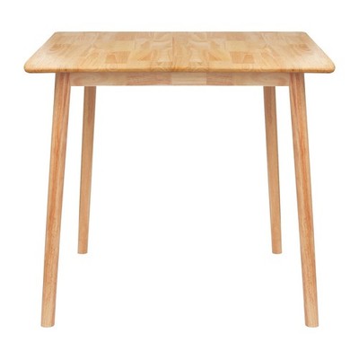 1x quadratischer Esstisch aus Holz 90 cm x 90 cm natur Massivholz Küchenmöbel