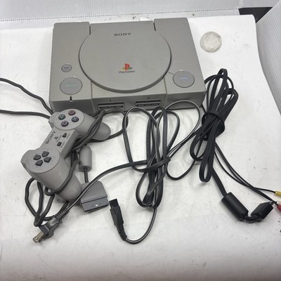 Sony PlayStation 1 PS1 SCPH-7501 Bundle   Console, DualShock Controller, Cables
