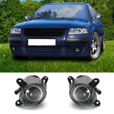 2 Nebelscheinwerfer schwarz klarglas + Leuchtmittel H3 für VW Passat 3BG 00-05